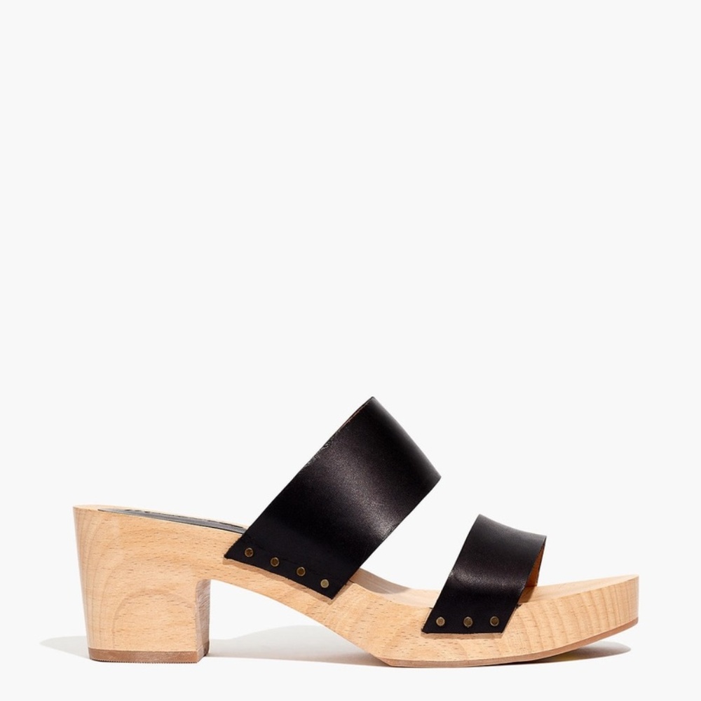MADEWELL The Clara Clog Sandal Black New
